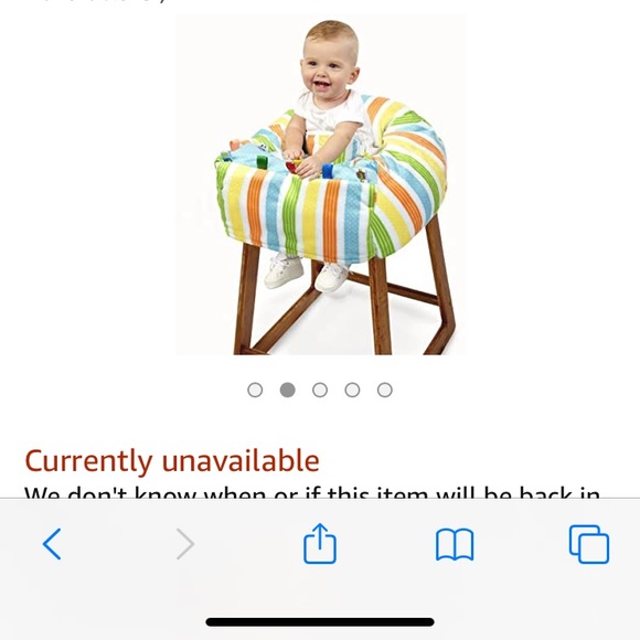 Taggies Bright Starts Deluxe Cozy Cart Cover. - Picture 2 of 3